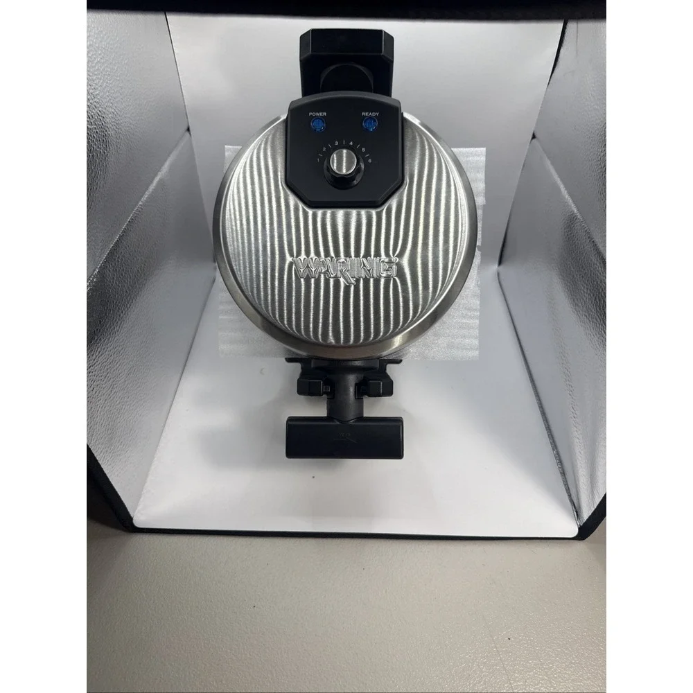 Waring Pro Belgian Waffle Maker WMK200 Stainless Steel Rotating NEW No Box NWOB